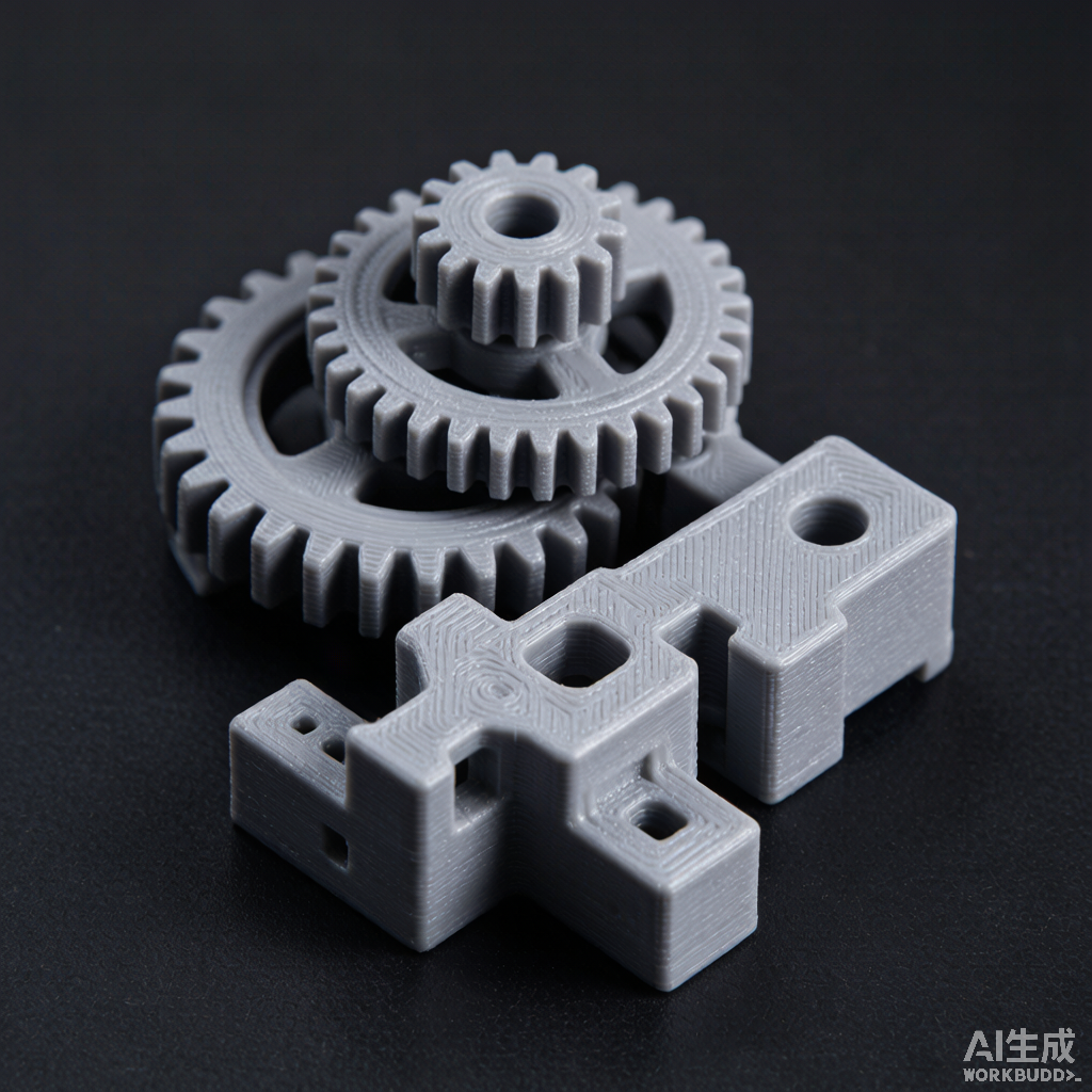 3D-printed mechanical parts and gears